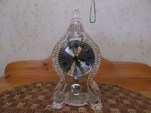 Very Pretty Shannon Lead Crystal Gothic Clock~Works