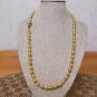 Beautiful Handmade Golden Baroque Cultured Pearl Necklace Strand
