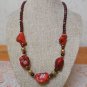 Beautiful Handmade Red Turquoise Nugget Necklace