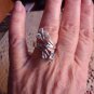 Sky Blue 1.56 Ct. Genuine Topaz Platinum Over Sterling Silver By-Pass Ring sz 7