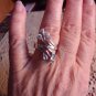 Sky Blue 1.56 Ct. Genuine Topaz Platinum Over Sterling Silver By-Pass Ring sz 7