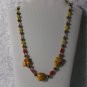 Handmade Yellow stabilzed turqouise and yellow jade necklace