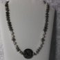 Handmade Agate and opaline bead necklace