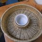 Wicker Woven Chip and Dip Basket 15 inches *EUC*