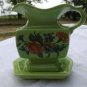 Perfect Mccoy small pitcher and tray #7525 and # 313 floral pattern