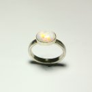 Handmade Sterling Silver and Opal Ring