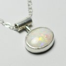 Sterling Silver and Opal Necklace