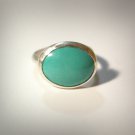 Natural Turquoise and Sterling Silver Handmade Ring