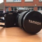 Fujica ax-3 with its set of 3 lenses and flash