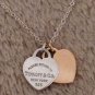 Rare Authentic Tiffany & Co Return To Tiffany Double Mini Hearts Silver Gold 750