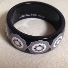 Excellent Rare Tiffany & Co Paloma Picasso Black Geometric Zellige bangle