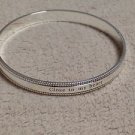 Super Rare Excellent Tiffany & Co. Close To My Heart Beaded Bangle Silver