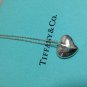 Authentic Tiffany & Co. Elsa Peretti Concave Heart Pendant Necklace Silver