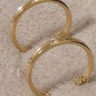 Mint Rare Authentic Tiffany & Co. 1837 Hoop 750 Gold Earrings 18K RP$1400