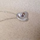 Excellent Authentic Tiffany & Co. Elsa Peretti Full Heart Pendant Necklace Small