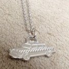 Mint Super Rare Authentic Tiffany & Co. Taxi Cab Pendant Necklace Silver