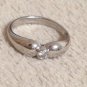 Mint Tiffany & Co. Peretti Double Teardrop Platinum Diamond Ring #4.75 RP$1600