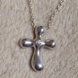 Excellent Authentic Tiffany & Co. Elsa Peretti Cross Diamond Necklace RP$475