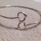 Excellent Retired Authentic Tiffany & Co. Elsa Peretti Open Heart Bangle Rare