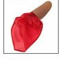 MAGIC THUMB TIP + 6" RED SILK Vanish Trick Kit Plastic Fake Beginner Set Hanky