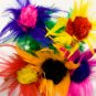 SLEEVE FEATHER FLOWER BOUQUET 12" Stage Magic Trick 5 Bud Production Magician