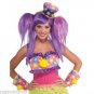 CIRCUS SWEETIE CLOWN MINI TOP HAT Costume Adult Polka Dot Pink Cap Flower Girls