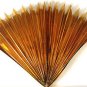 23" GOLD MYLAR PRODUCTION FAN Sleeve Appearing Magic Trick Prop Springs Open BIG