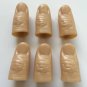 6 SET RUBBER VINYL THUMB TIPS Finger Fake Soft Magic Trick Vanish Magician Pack