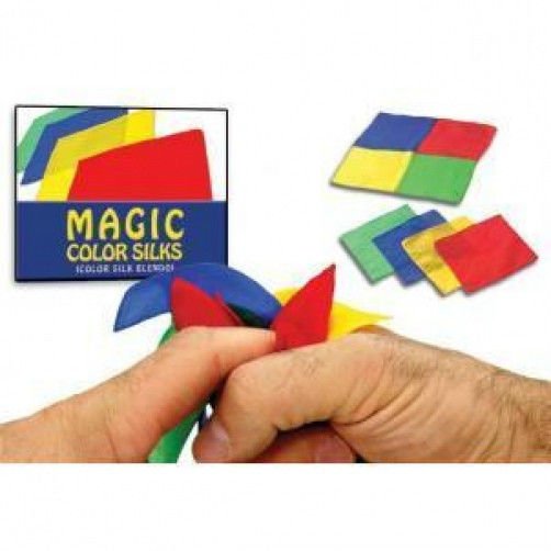 THUMB TIP SILK BLENDO Scarf Hanky Magic Color Trick Set Kit Close Up ...