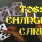 TOSS UP CHANGE CARD BICYCLE Playing Magic Trick Close Up Suit Prediction Throw