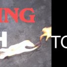 FLAMING TORCH TO APPEARING CANE Stage Magic Trick Fire Flame Gimmick Pyro Metal