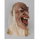 Deluxe GHOUL LONG HAIR MASK Costume Halloween Wig Monster Old Man Latex Rubber