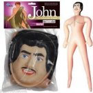 INFLATABLE JOHN LOVE DOLL Rubber Male Blow Up Gag Joke Prank Bachelorette Adult