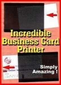 INCREDIBLE BUSINESS CARD PRINTER Magic Trick Pocket Close Up Magician Print Joke 
