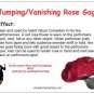 JUMPING ROSE GAG Flying Flower Magic Trick Vanish Clown Prank Joke Lapel Funny