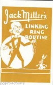 CHINESE LINKING RING ROUTINE BOOKLET Jack Miller Magic Trick Book Rope Magician