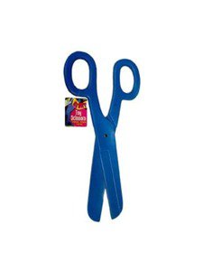 15" BLUE COLOR GIANT CLOWN SCISSORS Jumbo Funny Comedy Plastic Toy Prop Joke Big Gag
