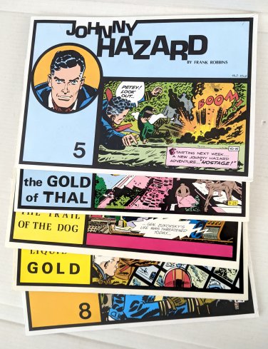 Johnny Hazard by Frank Robbins- 5 books of Color Sundays PACIFIC COMIC CLUB ANNI TRENTA *FREE SHIP*