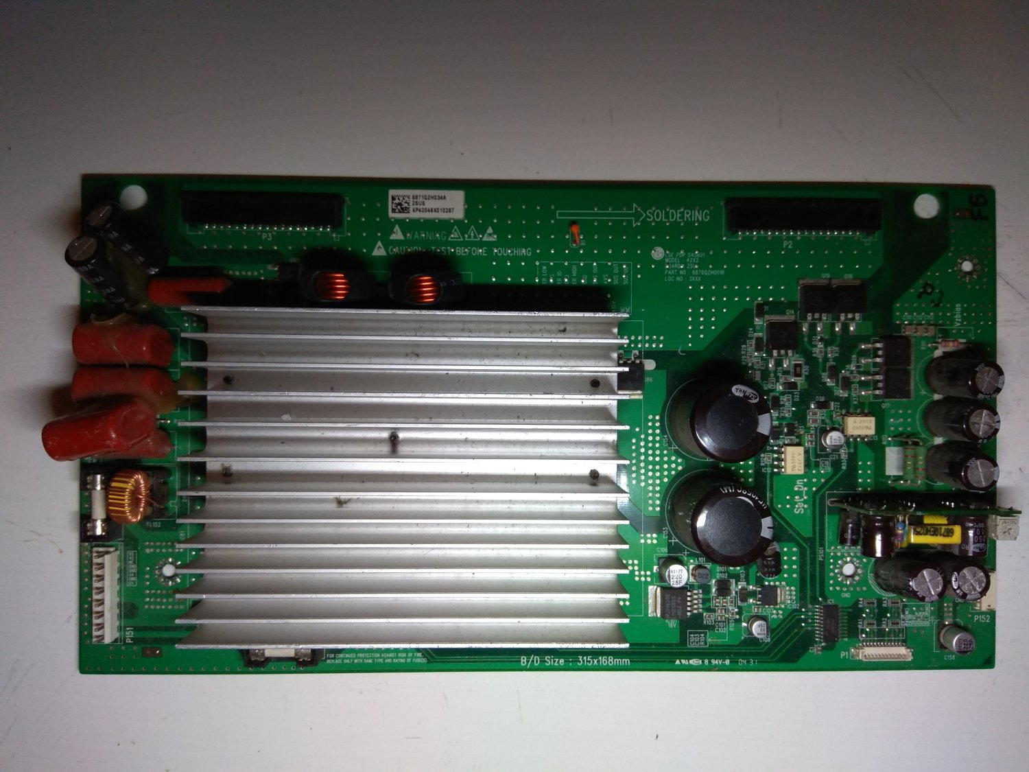 LG ZSUS Board 6870QZH001B, 6871QZH034A for Plasma TV LG 42PX