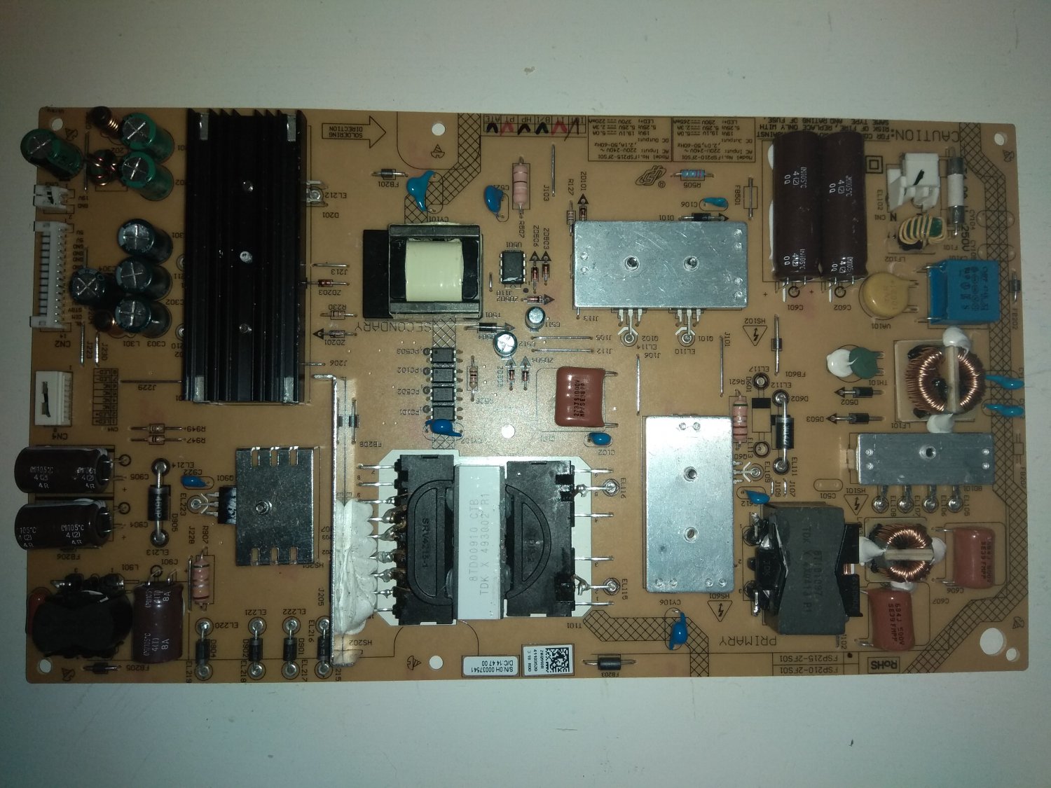 Power Supply FSP215-2FS01 for LED TV Grundig 55VLX8590HD