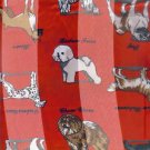 Red White Pug Boxer Airdale Chow Poodle Dachshund Dog Scarf