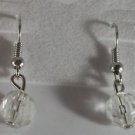 4 Pairs Pierced Earrings Clear Silver Brown Copper Orange Gold Hematite Silver