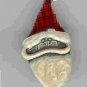 Signed TC Santa Claus Red White Enameled Pin