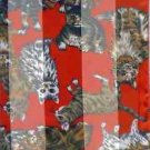 Red with Orange & Grey Tabby Cat Scarf
