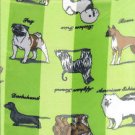 Green White Pug Boxer Airdale Chow Poodle Dachshund Dog Scarf