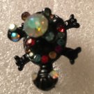 Spinning Turtle Ring Enamel Crystal Size 7 8 Color Options