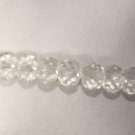 Clear Color Round Faceted Bead Stretch Expansion Bracelet Excellent Condition