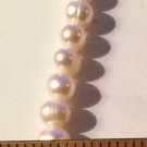 16" genuine White freshwater pearl necklace to be finished with a clasp