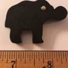 Antique Vintage Black Bakelite Tested Elephant Pin Brooch