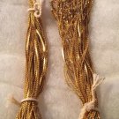 LOT OF 24 Gold Plated 16" Korea Chain Necklaces S Pattern